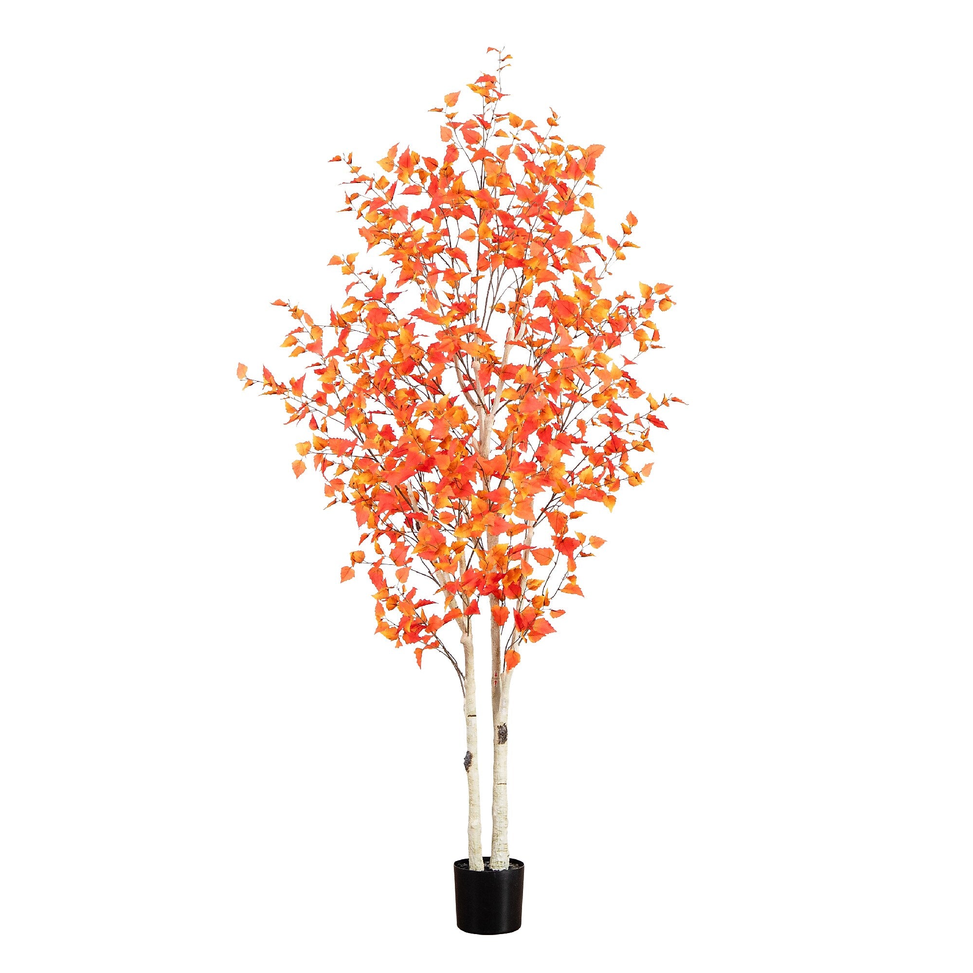 Nearly Natural 8' Autumn Birch Artificial Fall Tree (T4805)