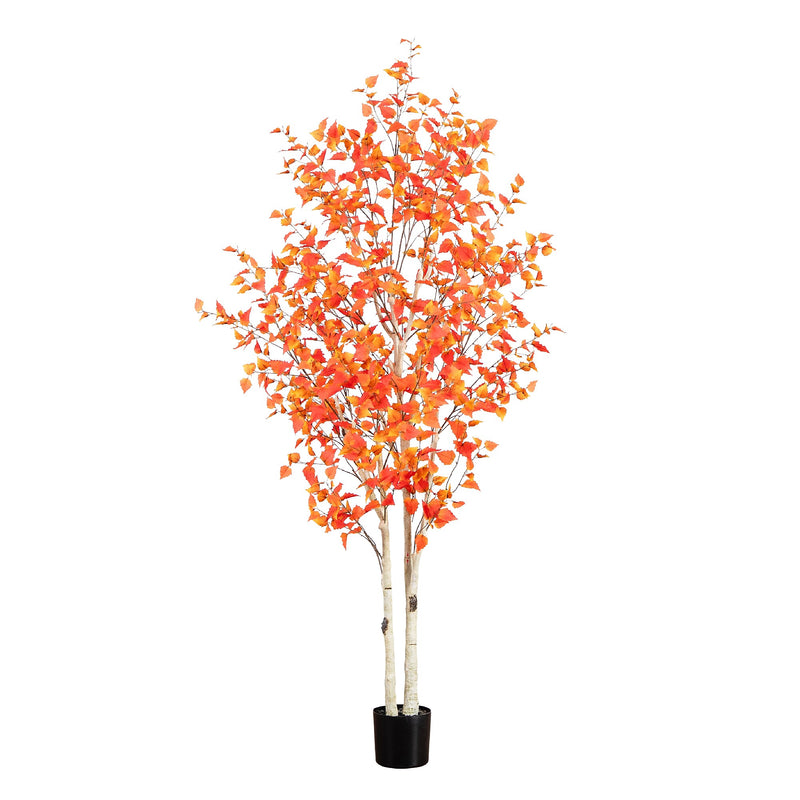 Nearly Natural 8' Autumn Birch Artificial Fall Tree (T4805)