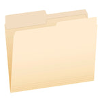 Pendaflex File Folder, 1-Tab, Assorted, Letter Size, Manila, 100/Box (R752 1/2)