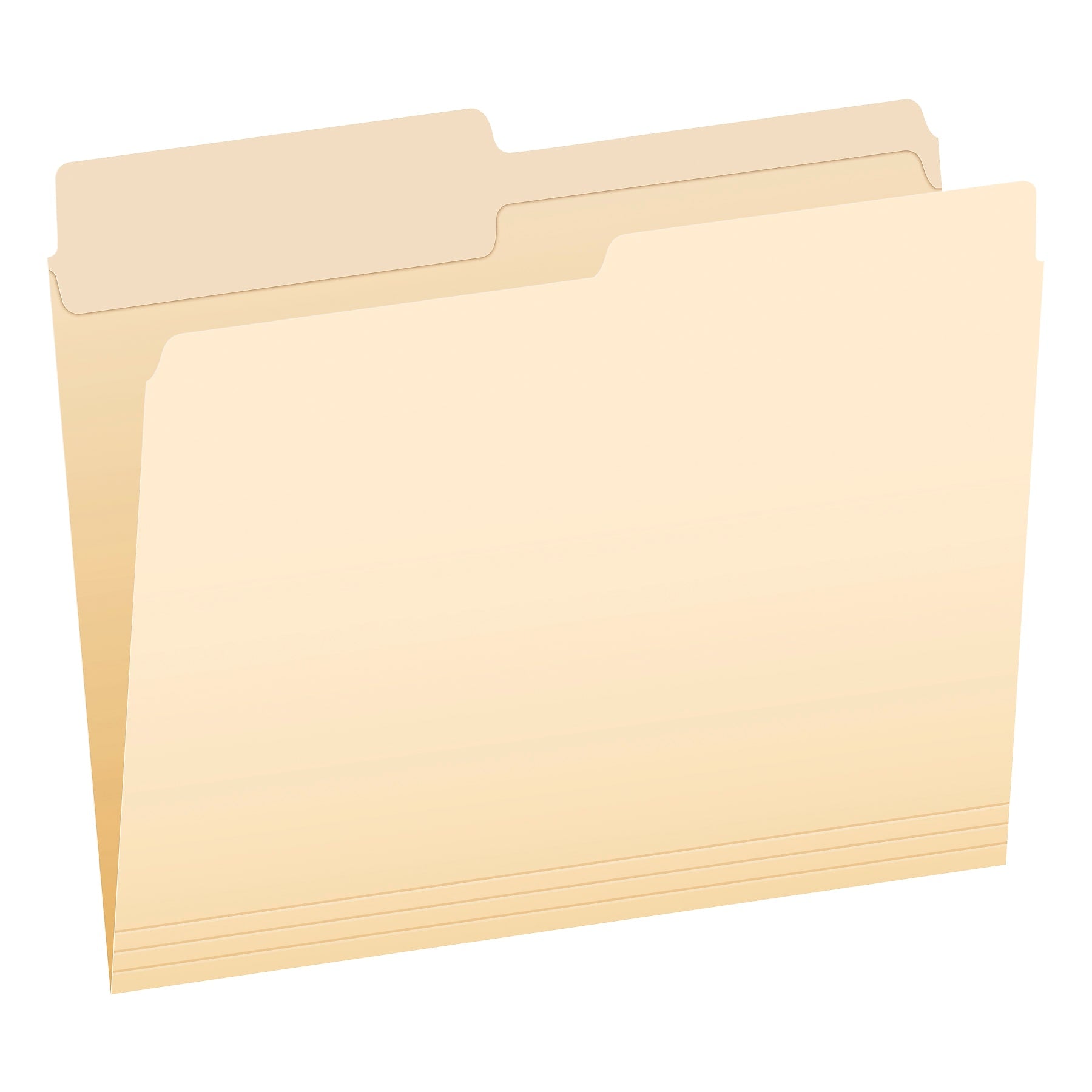 Pendaflex File Folder, 1-Tab, Assorted, Letter Size, Manila, 100/Box (R752 1/2)