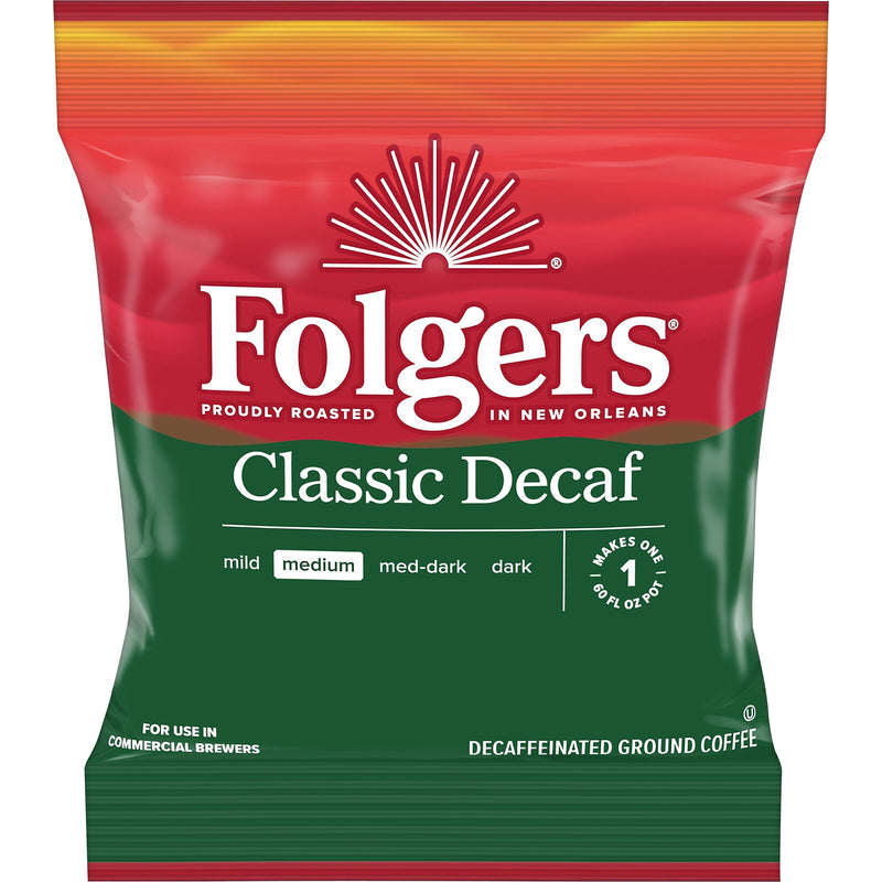 Folgers Classic Roast Decaf Coffee Fraction Pack, Medium Roast, 1.5 oz., 42/Carton (PRO20007)