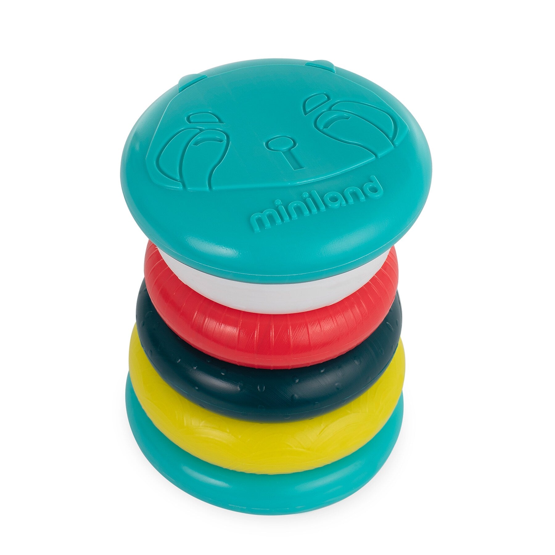MINILAND Feel to Learn: Stack & Roll Rings, Multicolored (MLE97330)