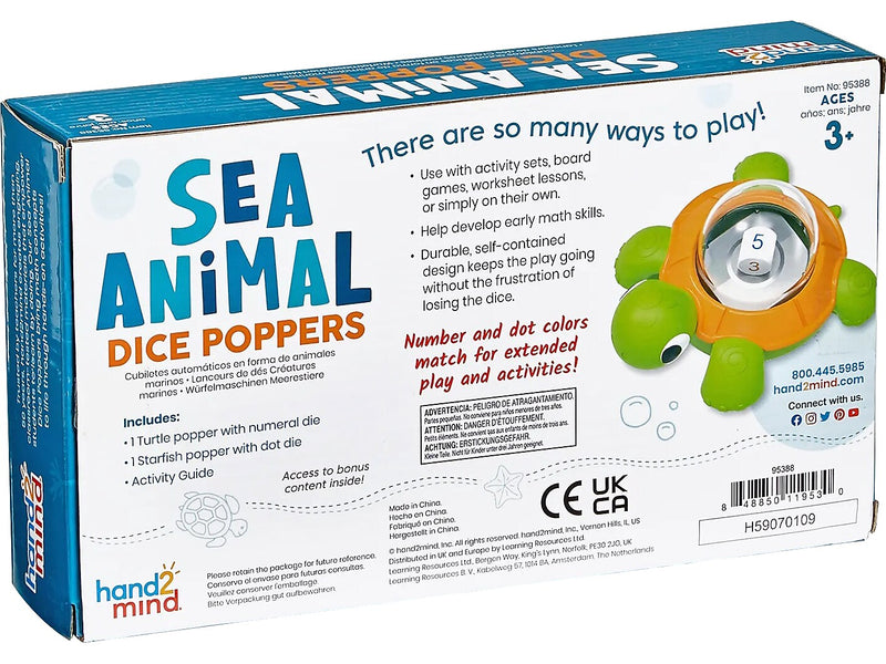 hand2mind Sea Animal Dice Poppers (95388)