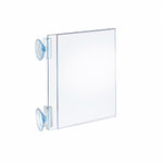 Azar Sign Holder, 6.25" x 8.5", Horizontal, Wall Mounted, Clear, Acrylic, 10/Box (106684)