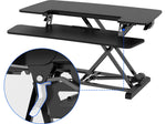 FlexiSpot M7 Series 35"W Manual Rectangular Adjustable Standing Desk Converter, Black (M7-E-35B)