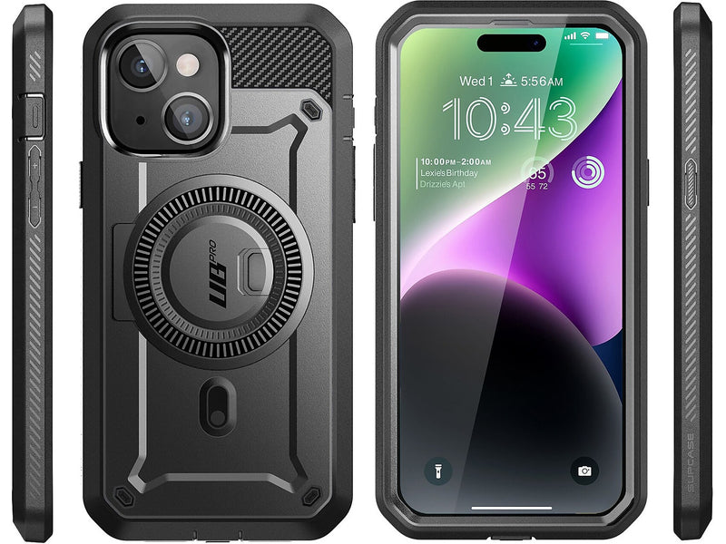 SUPCASE Unicorn Beetle PRO MAG Rugged Case for iPhone 15, Black (SUP-iPhone2023-6.1-MagPro-SP-Black)