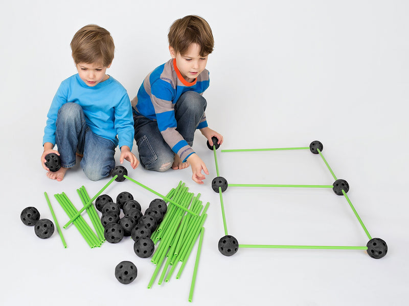 Tytan Toys Glow-in-the-Dark Fort Building Set, 130 Pieces (ACTYT026)