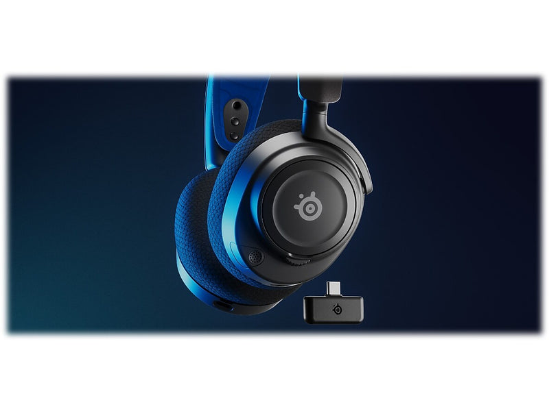 SteelSeries Arctis Nova 7P Wireless Bluetooth Gaming Over-the-Ear Headset, USB-C, Black (61559)