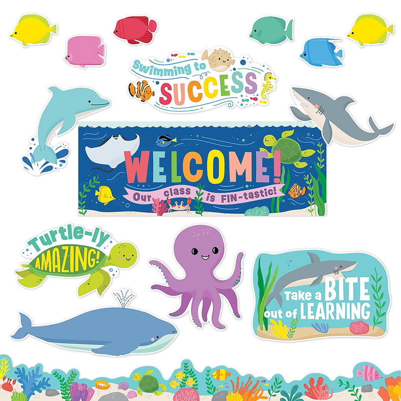 Creative Teaching Press Sea Friends Under the Sea Bulletin Board Set, 42/Set (CTP10991)