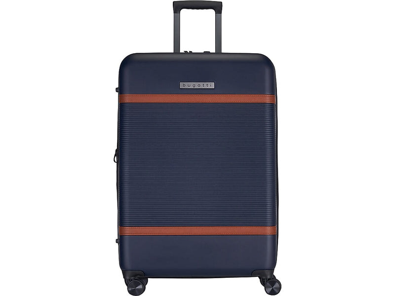 Bugatti Wellington 30" Hardside Suitcase, 8-Wheeled Spinner, TSA Checkpoint Friendly, Navy (HLG5128-Navy)