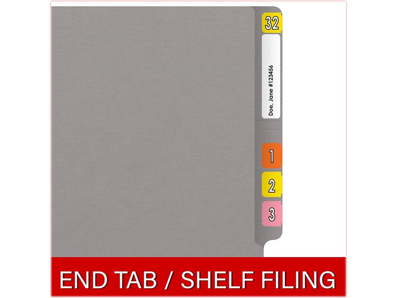 Medical Arts Press Reinforced End Tab File Folder, Straight Cut, Letter-Size, Gray, 50/Box (S-01602-GRY)