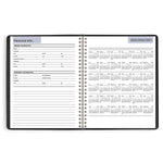 2026 AT-A-GLANCE DayMinder 7" x 8.75" Weekly Planner, Faux Leather Cover, Black (G590-00-26)