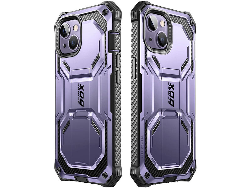 i-Blason Armorbox Metallic Purple Rugged Case for iPhone 14 (iPhone2021/22-6.1-Armorbox-SP-Mauve)