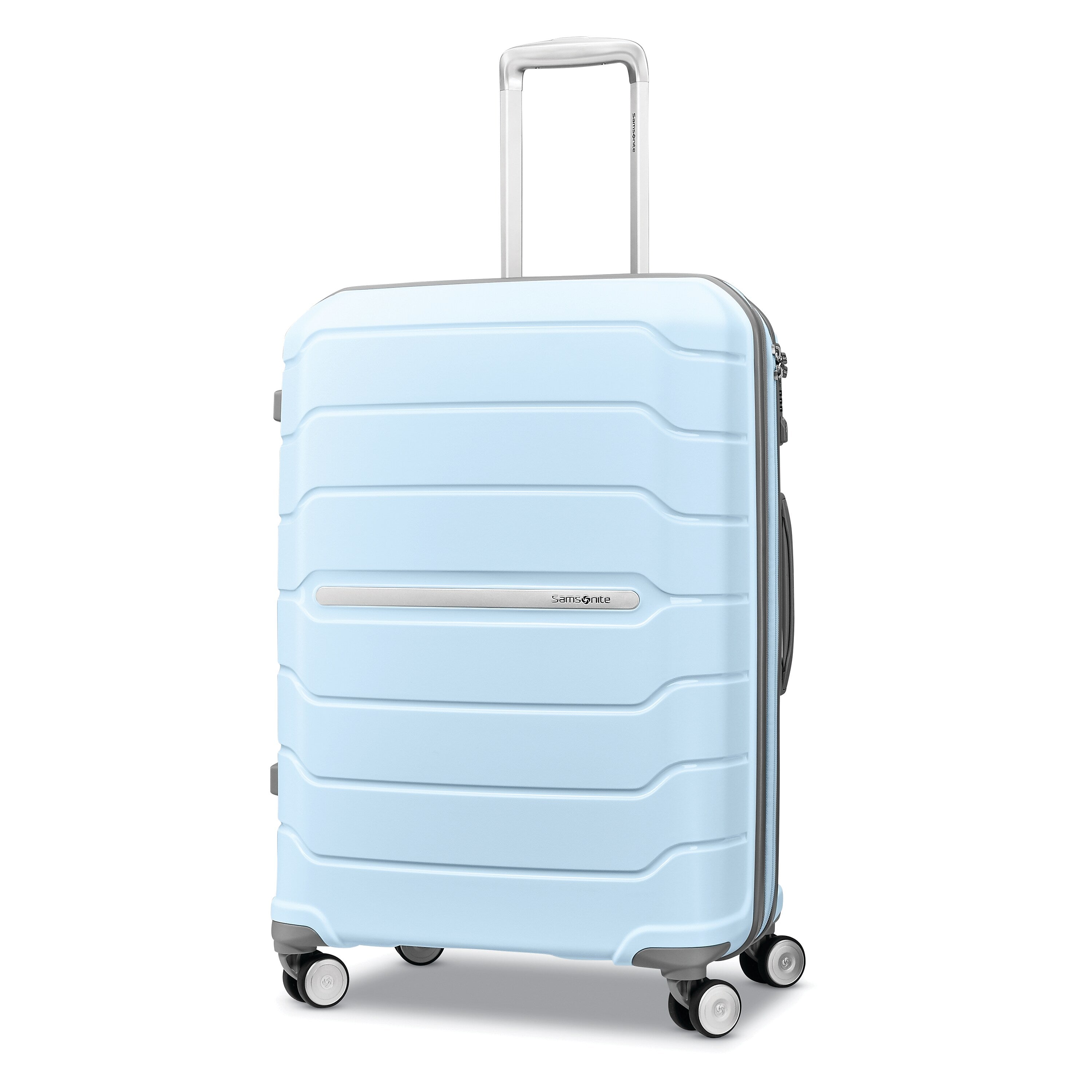 Samsonite Freeform 24.0" Hardside Suitcase, 4-Wheeled Spinner, Sky Blue (78256-1809)