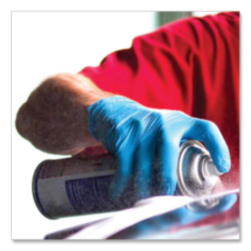X3 by AMMEX Industrial Nitrile Gloves, Powder-Free, 3 mil, Medium, Blue, 100/Box, 10 Boxes/Carton