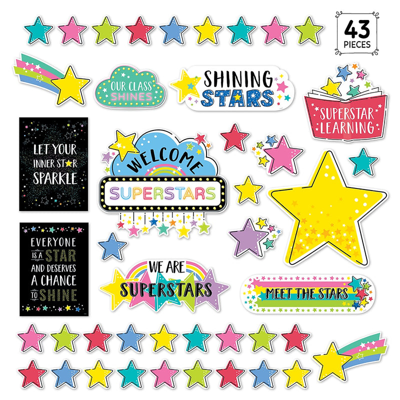 Creative Teaching Press Shine Bright Bulletin Board Set, 43/Set (CTP10918)