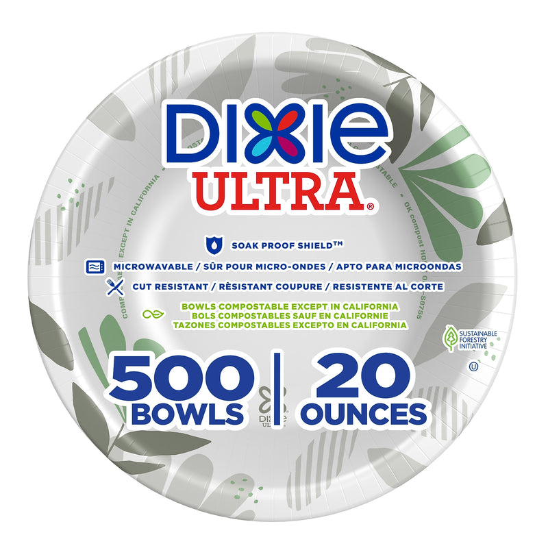 Dixie Ultra Pathways Paper Bowl, 20 oz., Multicolored, 500/Carton (SX20PATH)