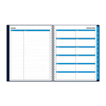 2025-2026 Blue Sky Collegiate 8.5" x 11" Academic Year Weekly & Monthly Planner, Plastic Cover, Navy (148672-A26)