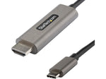 StarTech USB-C to HDMI Video Adapter Cable, 4K 60Hz, Male to Male, Space-Gray, USB Type-C HDMI 2.0b Converter (CDP2HDMM5MH)