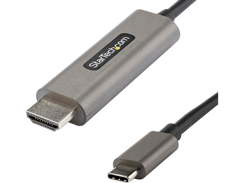 StarTech USB-C to HDMI Video Adapter Cable, 4K 60Hz, Male to Male, Space-Gray, USB Type-C HDMI 2.0b Converter (CDP2HDMM5MH)