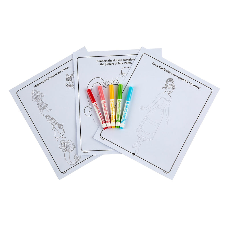 Crayola Color & Sticker: Disney Princess Activity Book, 3 Sets/Bundle (BIN042745-3)