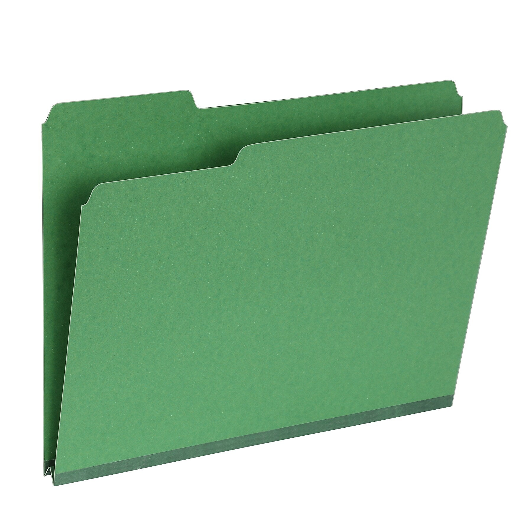 Pendaflex Recycled File Folder, 1/3-Cut Tab, Assorted, Letter Size, Green, 25/Box (1007009)