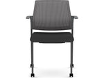 HON Cipher Fabric/Mesh Guest Chair, Black/Charcoal (HCFRG.F.H.IC.CU10.TC00.S.P7A)