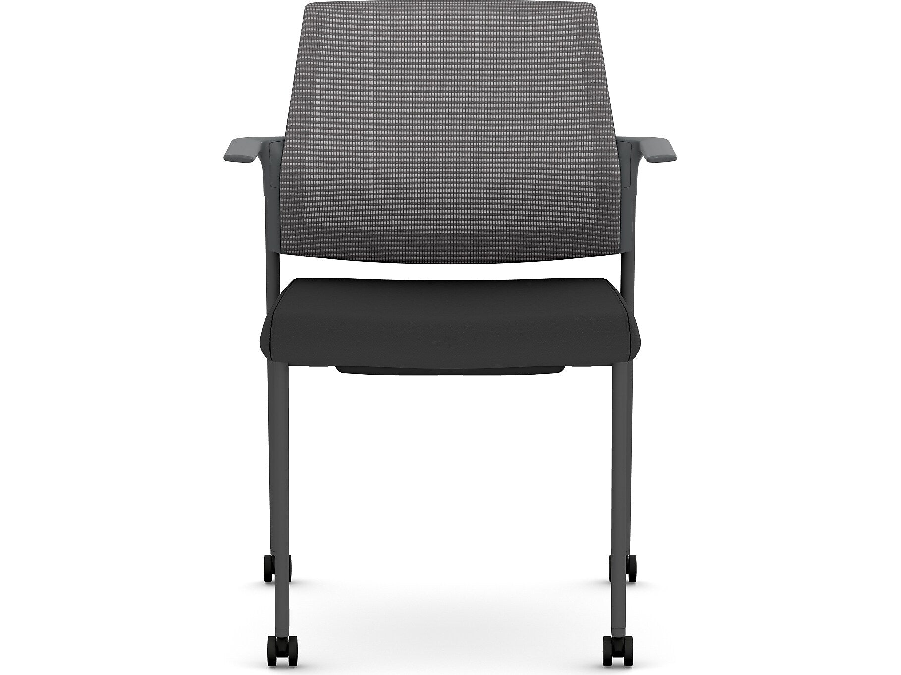 HON Cipher Fabric/Mesh Guest Chair, Black/Charcoal (HCFRG.F.H.IC.CU10.TC00.S.P7A)