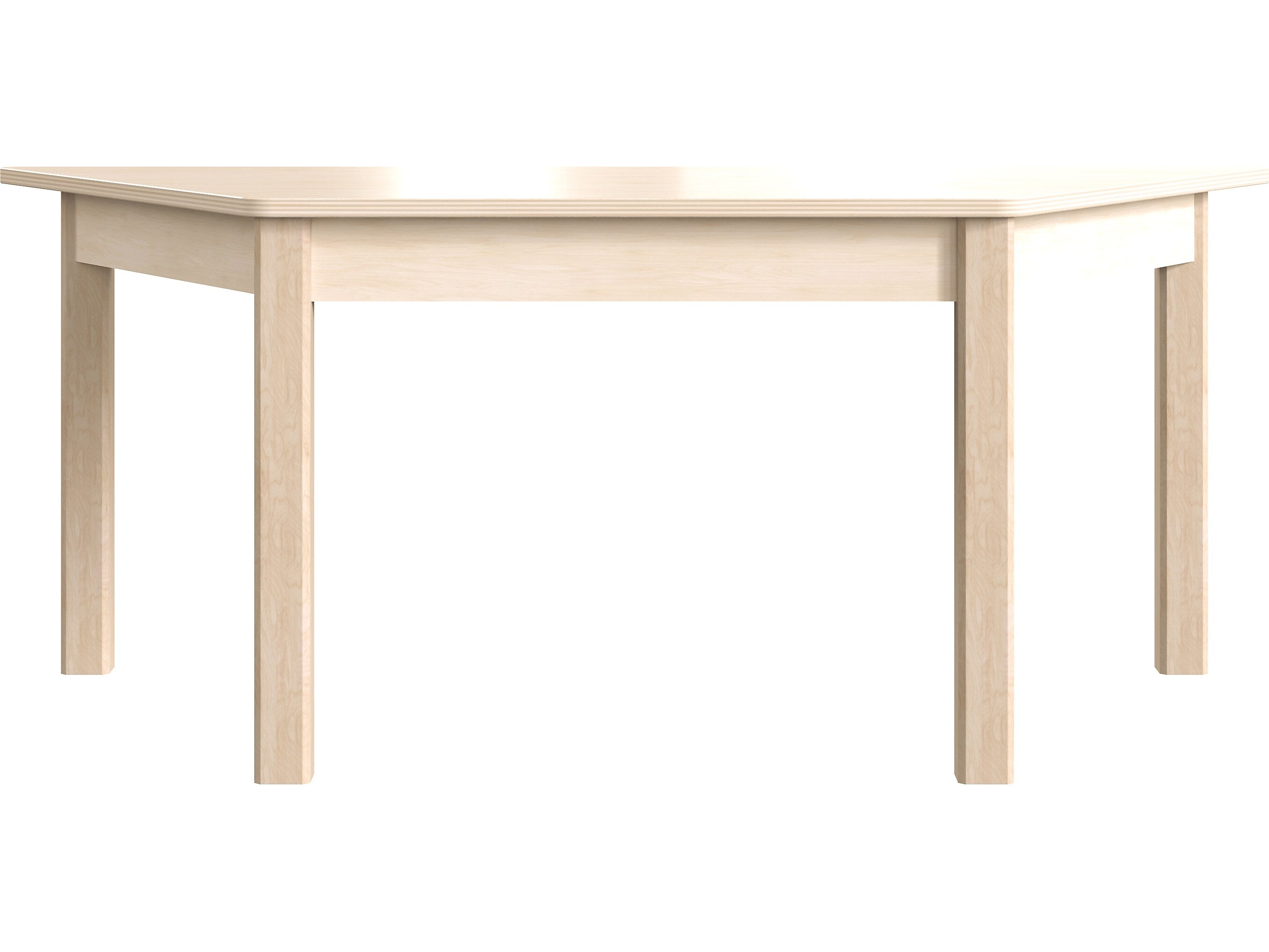 Flash Furniture Bright Beginnings Hercules Trapezoid Table, 47" x 20.75", Beech (MK-ME088017-GG)