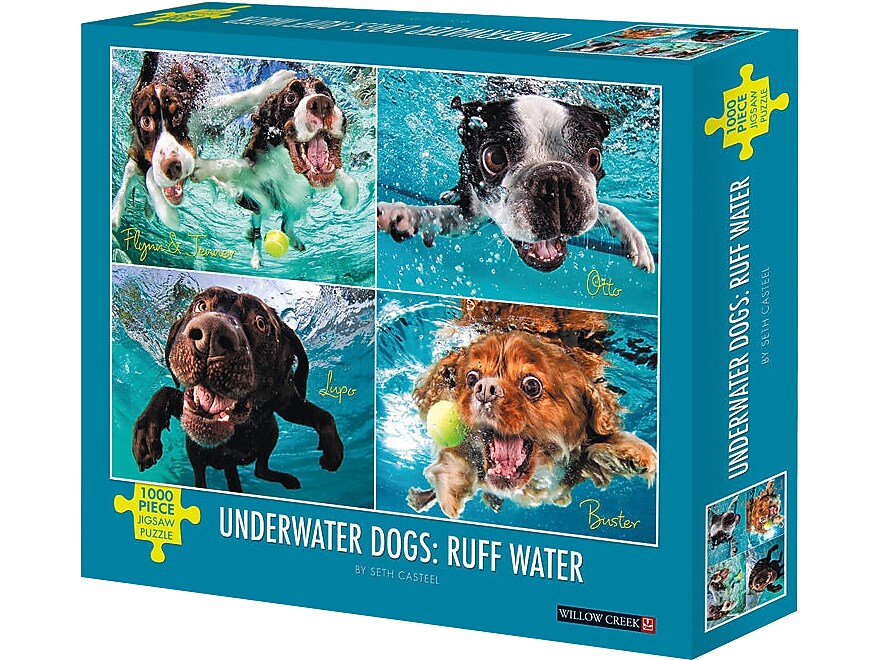 Willow Creek Underwater Dogs: Ruff Water 1000-Piece Jigsaw Puzzle (49205)