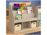 Flash Furniture Bright Beginnings 3-Section Modular Bookstand with Storage, 36" x 34.75", Brown (MKKE24282)