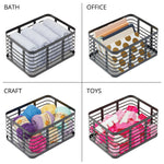 mDesign Steel Organizer, Matte Black (25930)