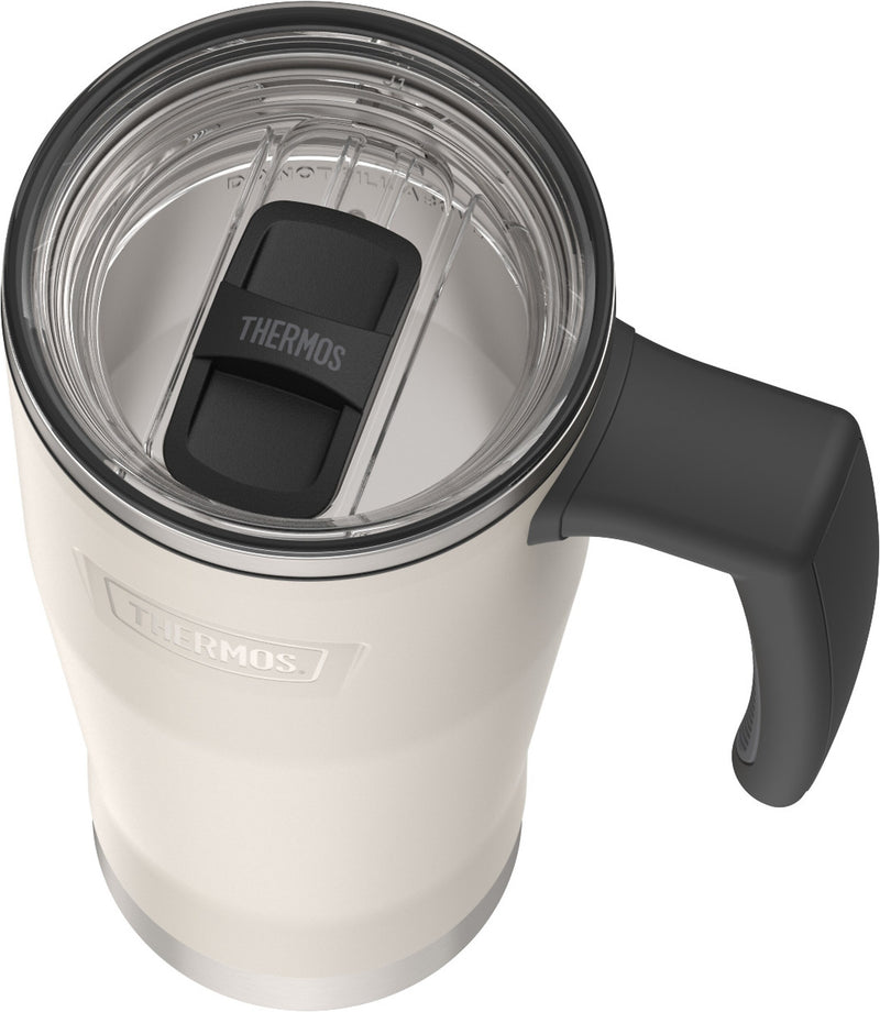Thermos Icon Stainless Steel Vacuum Insulated Travel Mug, 18 oz., Sandstone (EAIS1162SN4)