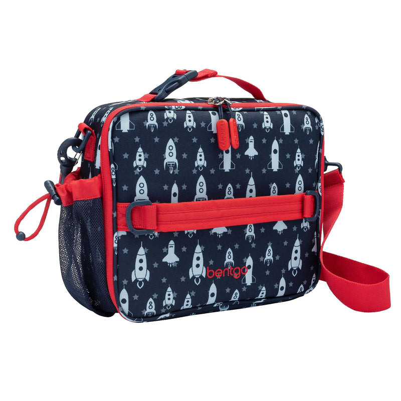 bentgo Kids Insulated Lunch Bag, 3-Compartment, Rocket (BGPTBAG-RKT)