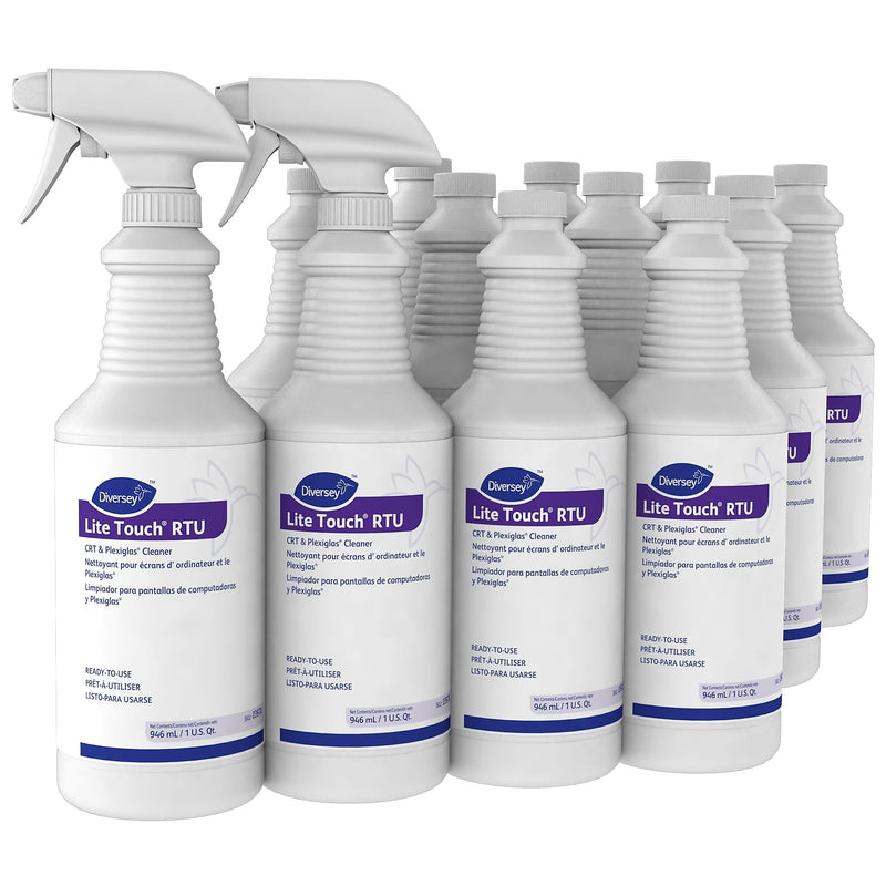 Lite Touch CRT and Plexiglass Surface Cleaner, 32 Oz., 12/Carton (03970.)