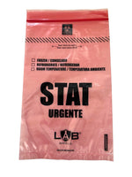 Specimen Bag Red Biohazard w/ reclosable zip