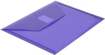 JAM Paper Premium Plastic Document File, Purple, 3/Pack (920V0PUX3)