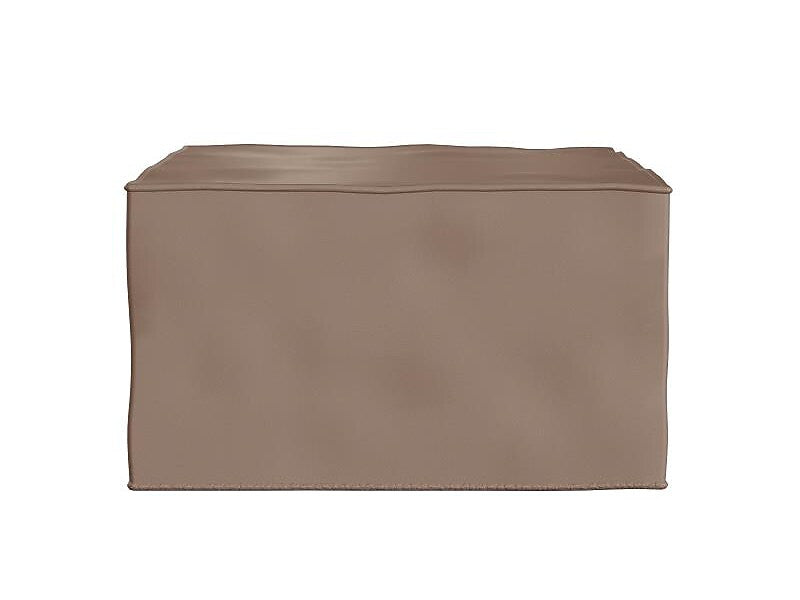 Flash Furniture Bright Beginnings Vinyl Modular Classroom 1-Seater Ottoman, Brown (MK-KE15679-GG)