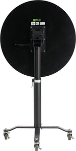 NPS PCT Series Premium Plus 36" Round Café Table, Adjustable Height, Black/Mahogany (PCT136PBTMMY)