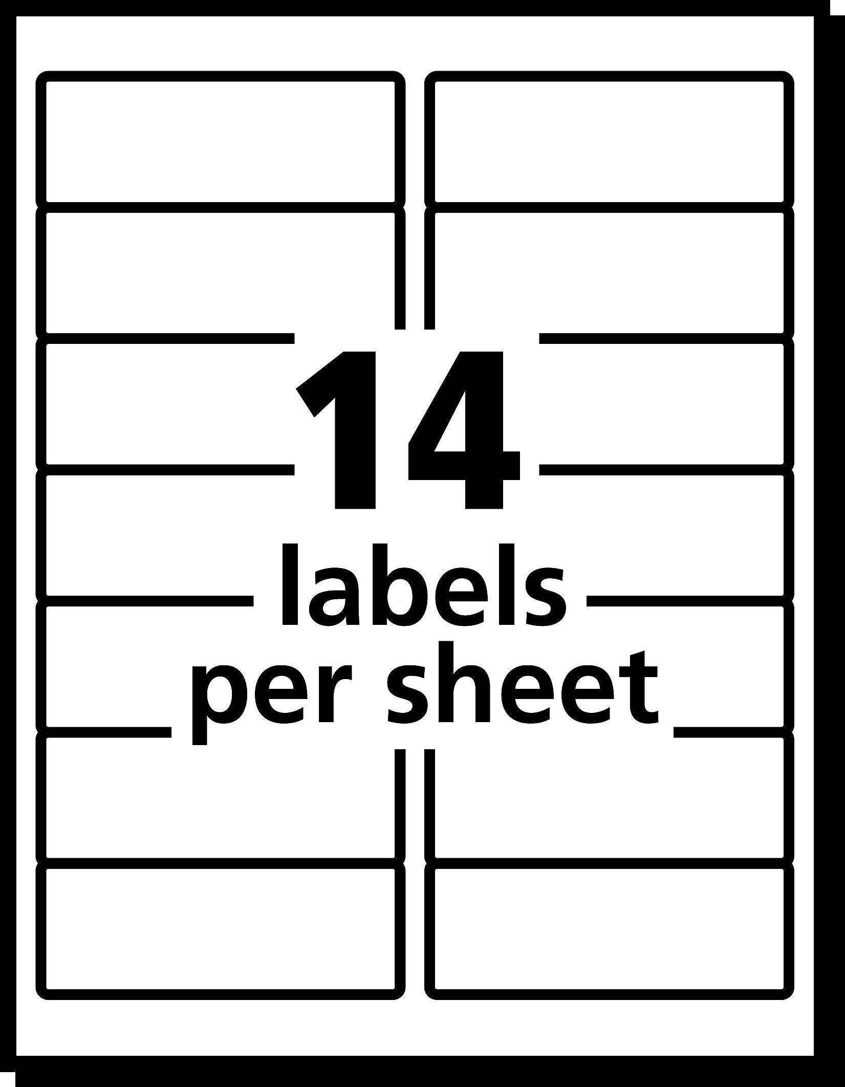 PRES-a-ply Laser/Inkjet Address Labels, 1-1/3" x 4", White, 1,400 Labels/Box (30602)