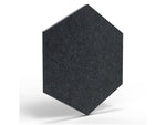 Luxor Reclaim Stick-On Decorative Acoustic Panels, 11"H x 9.5"W, Storm Blue PET, 6/Pack (RCLMHEX092)