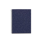Miquelrius Cosmos 4-Subject Notebook, 5.8" x 8.3", 120 Sheets, College-Ruled, Blue/Gray, 5/Carton (49964CS)