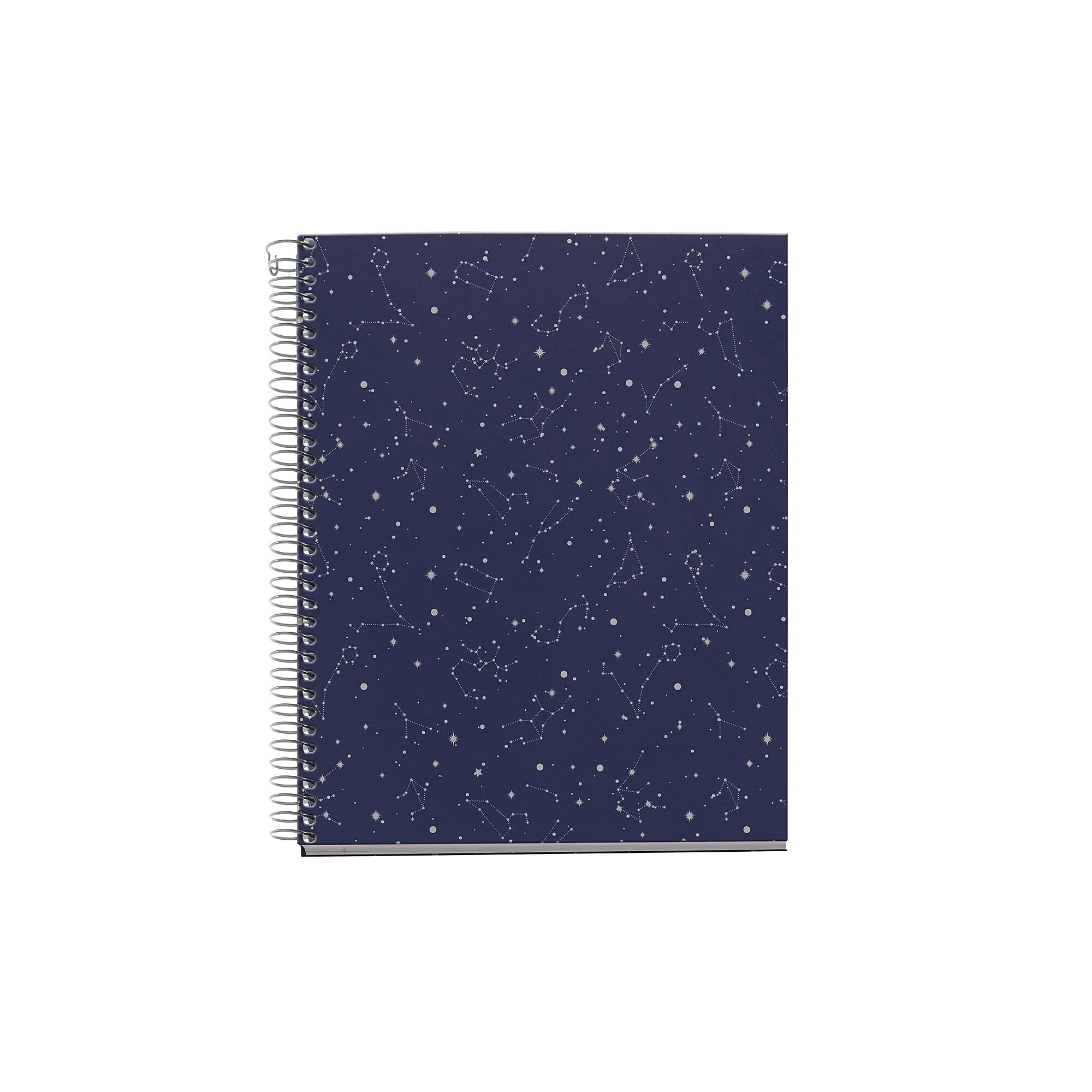 Miquelrius Cosmos 4-Subject Notebook, 5.8" x 8.3", 120 Sheets, College-Ruled, Blue/Gray, 5/Carton (49964CS)