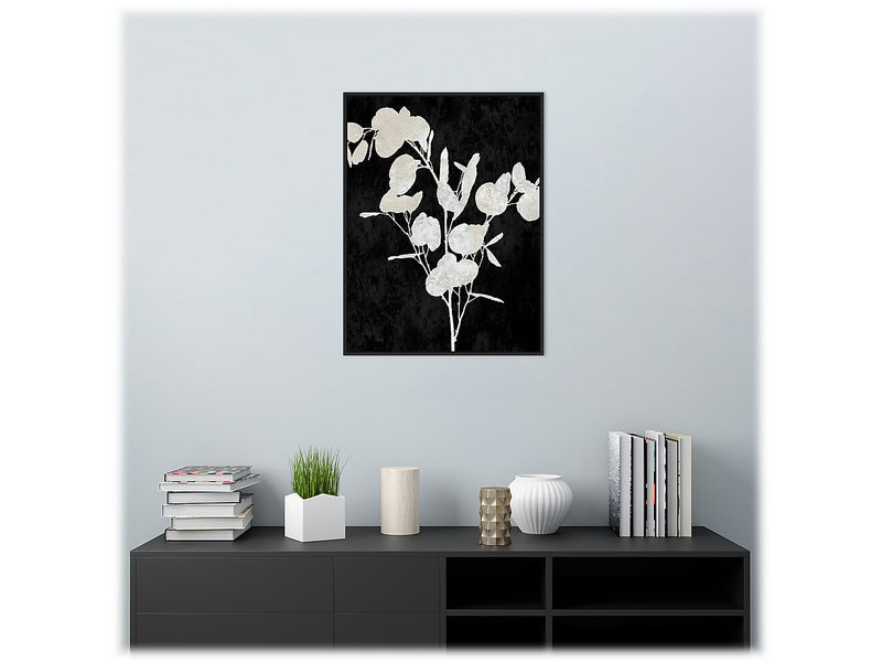 Amanti Art Plant Life White on Black III, Canvas, 23" x 30" (A42675515291)