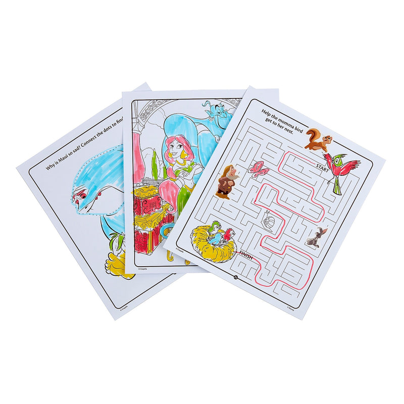 Crayola Color & Sticker: Disney Princess Activity Book, 3 Sets/Bundle (BIN042745-3)