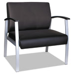 Alera metaLounge Series Polyurethane Bariatric Guest Chair, Black (ALEML2219)