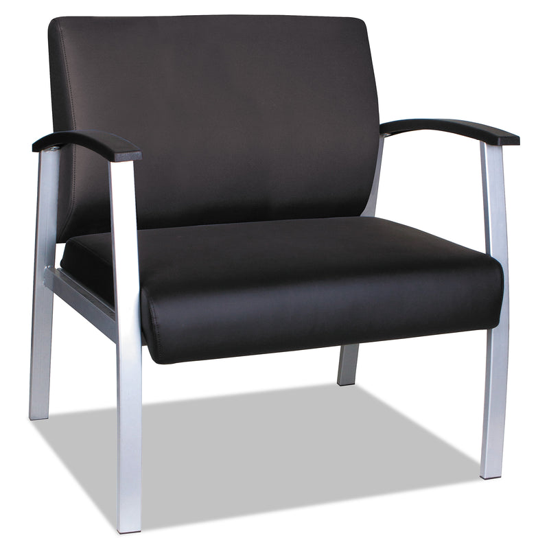 Alera metaLounge Series Polyurethane Bariatric Guest Chair, Black (ALEML2219)