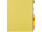 Medical Arts Press Reinforced End Tab File Folder, Straight Cut, Letter-Size, Yellow, 50/Box (S-01601-YLW)