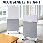 Quartet Agile Display Easel, Height Adjustable, White/Gray (Q293066W)