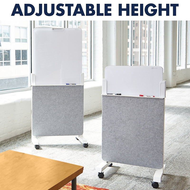 Quartet Agile Display Easel, Height Adjustable, White/Gray (Q293066W)
